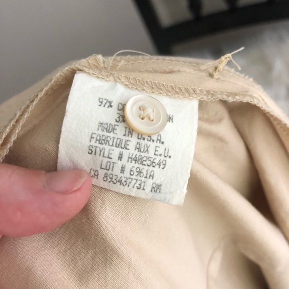 Theory vintage 90s khaki belted button shirt dress - Picture 6 of 6